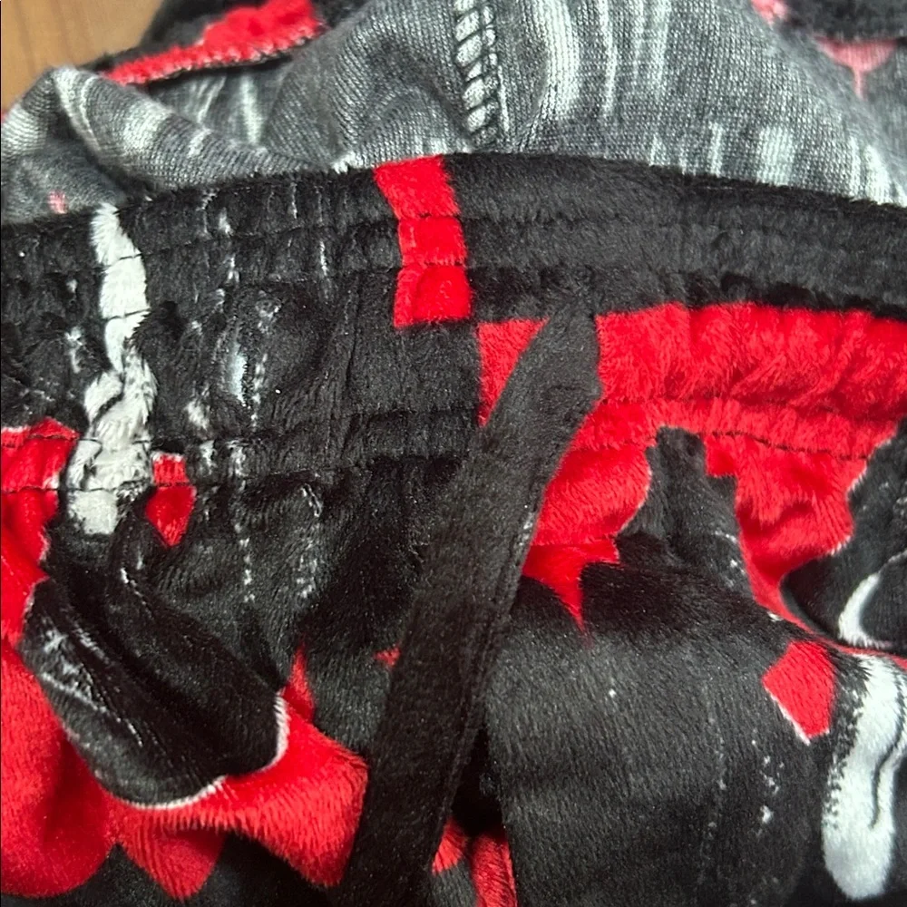 3X Ghostface velour pajama pants with pockets